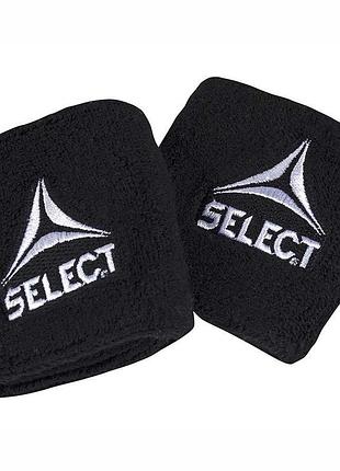 Смуга для поту select sweatband 2 рс (010) чорний, 8 х 10,5 см