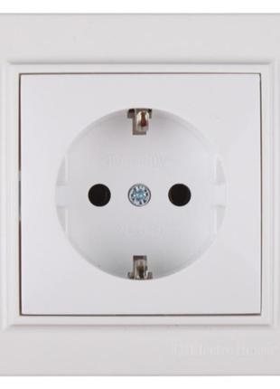 Розетка з заземленням enzo eh-2109