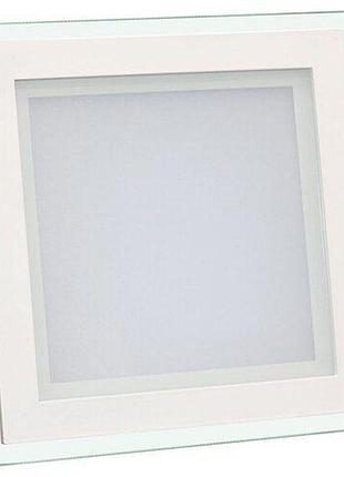 Світильник світлодіодний biom gl-s6 w 6вт квадратний білий (lf-6)