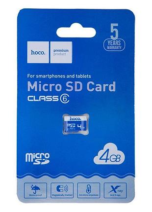 Карта пам'яті hoco microsd 4gb class 6