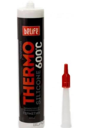 Термостійкий силіконовий герметик (чорний st-313), 310мл