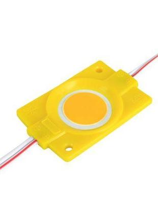 Світлодіодний додаток brt cob 2.4w круглий yellow, 12в, ip65 ж...
