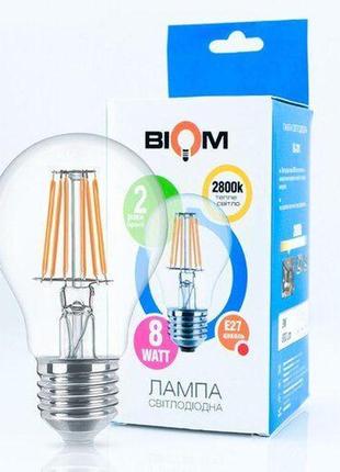 Світлодіодна лампа biom fl-311 a60 8w e27 2800k5 фото