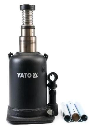 Домкрат гідравлічний пляшковий двоштоковий 10 тонн (208-523 мм...