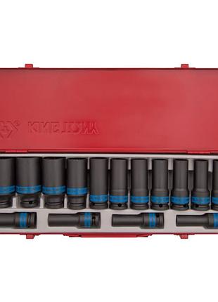 Набір головок ударних 1/2" 15 од. 12-гранні, довгі, 8-24 мм ki...