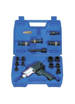 Пневматичний гайковерт 1/2" 678 нм з головками king tony 44116mp