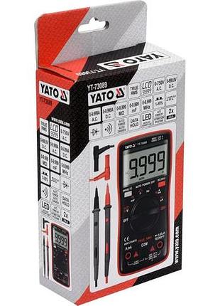 Мультиметр цифровий, ac/dc yato yt-73089 7