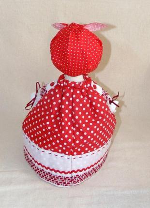 Баба-грелка на чайник ручной работы в народном стиле (интерьерная кукла)2 фото