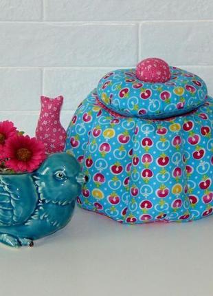 Чайник тильда - пэтчворк шкатулка для чая