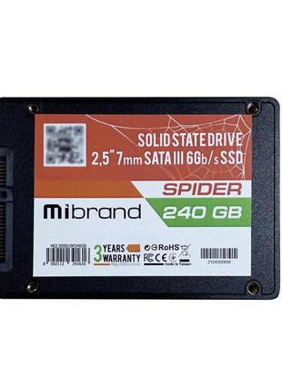 Ssd mibrand spider 240gb 2.5" 7mm sataiii bulk