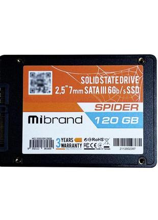 Ssd mibrand spider 120gb 2.5" 7mm sataiii bulk