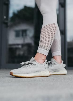 Жіночі кросівки adidas yeezy boost 350 beige адідас ізі буст бежевого кольору