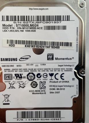 Жесткий диск для ноутбука 2.5" 1tb seagate (samsung) spinpoint...