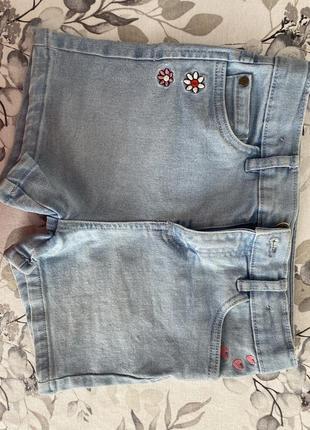 Шорти джинсові, сарафан, юбка літній одяг 134 розмір5 фото