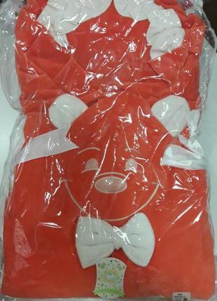 Конверт для новонародженого, теплий велюровий конверт для виписки8 фото