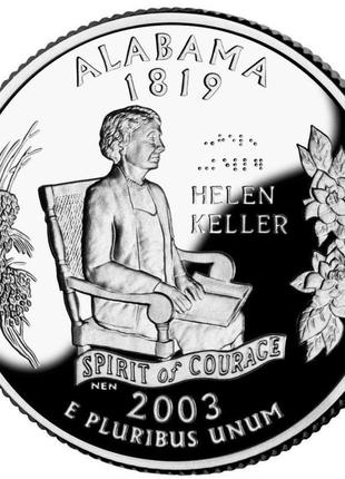 Сша 25 млн (квотер) 2003 d «штати та території - алабама» unc ...