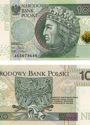 Польща 100 златих 2012 unc (p186)