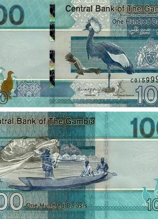 Гамбія 100 даласі 2020 unc птах (p41)