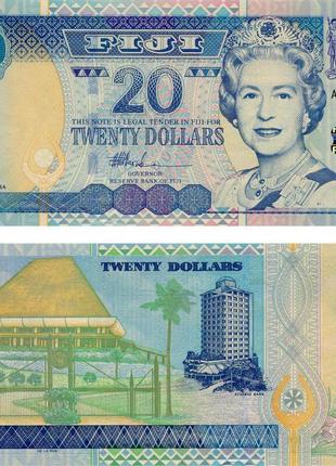 Фіджі 20 доларів 2002 unc (p107)