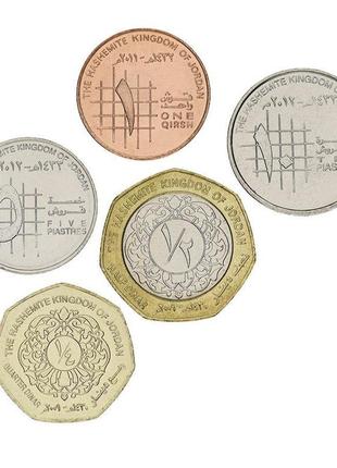 Ділаття набір із 5 монет 2009-2012 au-unc 1 кирш, 5, 10 піастр...