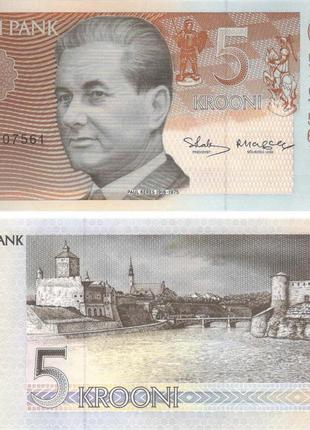 Естонія 5 крон 1994 unc (p76)