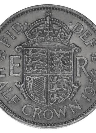 Великобританія 1/2 крони 1956 f-vf half crown