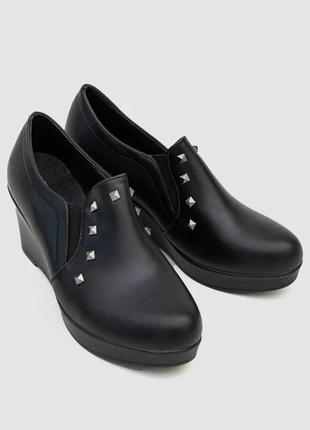Туфли женские, цвет черный3 фото