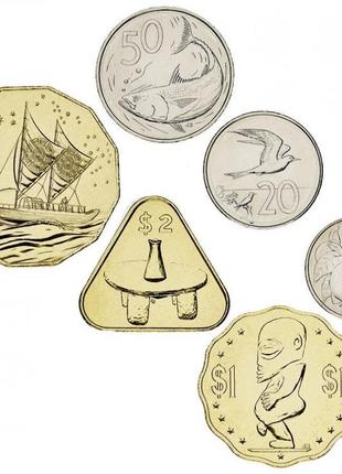 Острів кука набір із 6 монет 2015 unc 10, 20, 50 міліграмів, 1...