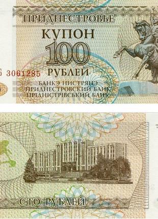 Придружня 100 рублів 1993 unc (p20)