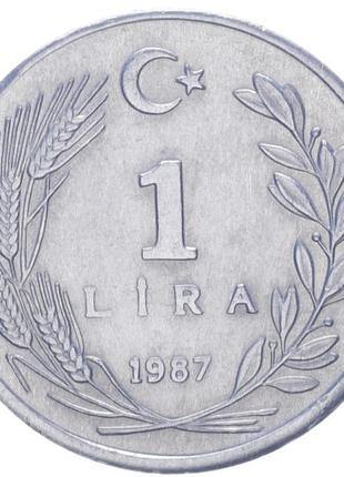 Турция 1 лира 1987 unc