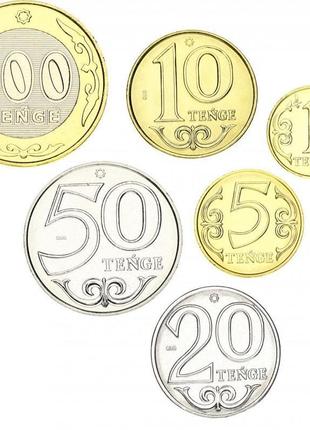 Казахстан набір із 6 монет 2019 unc 1, 5, 10, 20, 50 100 тенге