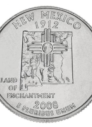 Сша 25 млн (квотер) 2008 d «штати та території - нью-мексико» ...