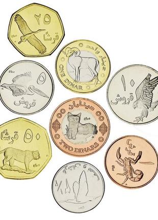 Палестина набір із 8 монет 2010 unc 1, 2,5, 5, 10, 25, 50 філс...