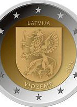 Латвія 2 євро 2016 «відземі» unc