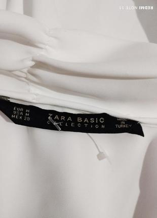 298. нарядная белая блузка известного испанского бренда zara10 фото