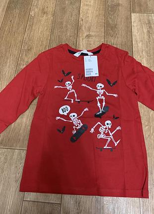 H&m кофточка тематика хелоувин 2-4,4-6р