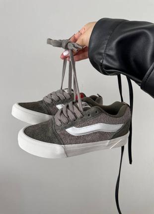 Кроссовки vans knu platform grey premium5 фото