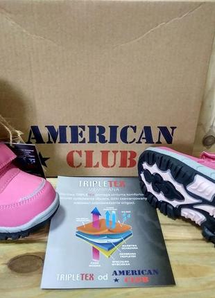 Зимние термо ботинки для девочек american club 22-25рры3 фото