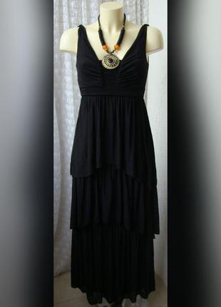 Платье черное длинное h&m р.40-42 6145а5 фото