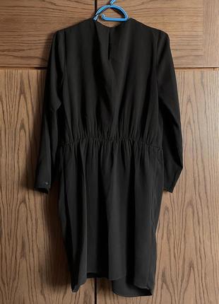 Новое черное платье миди mango6 фото