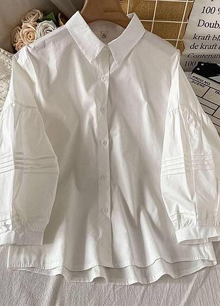Сорочка рубашка котон  обьемные рукава