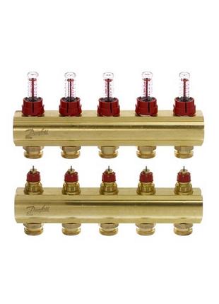 Розподільний колектор danfoss fhf-5f (з витратомірами)