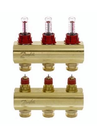 Розподільний колектор danfoss fhf-3f (з витратомірами)