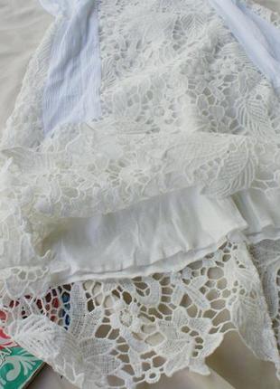 Актуальна біла сукня мереживо9 фото