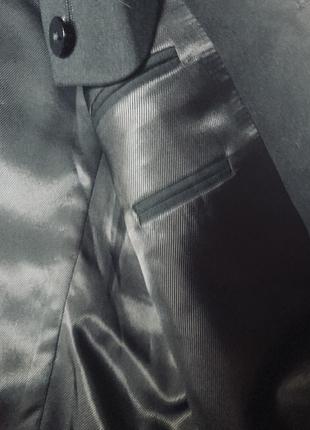 Однотонный приталенный пиджак /смокинг emani 🖤6 фото