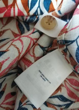 Lands'end льняная блузка блуза лен 100%pure linen бренд lands’end р.м6 фото