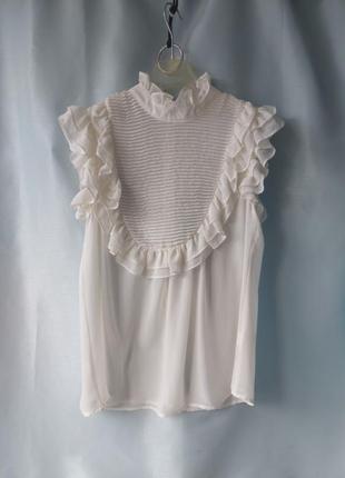Шикарная кремовая блузка ретро1 фото