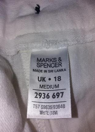 Брюки брючки льняные m&amp;s p.18 medium6 фото