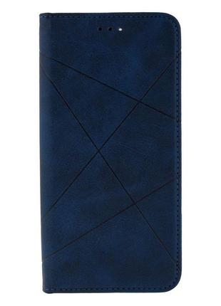 Чохол-книжка business leather для xiaomi mi 11 lite колір синiй