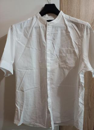 Базовая рубашка из натурального хлопка баталл ckh clockhouse c&a1 фото